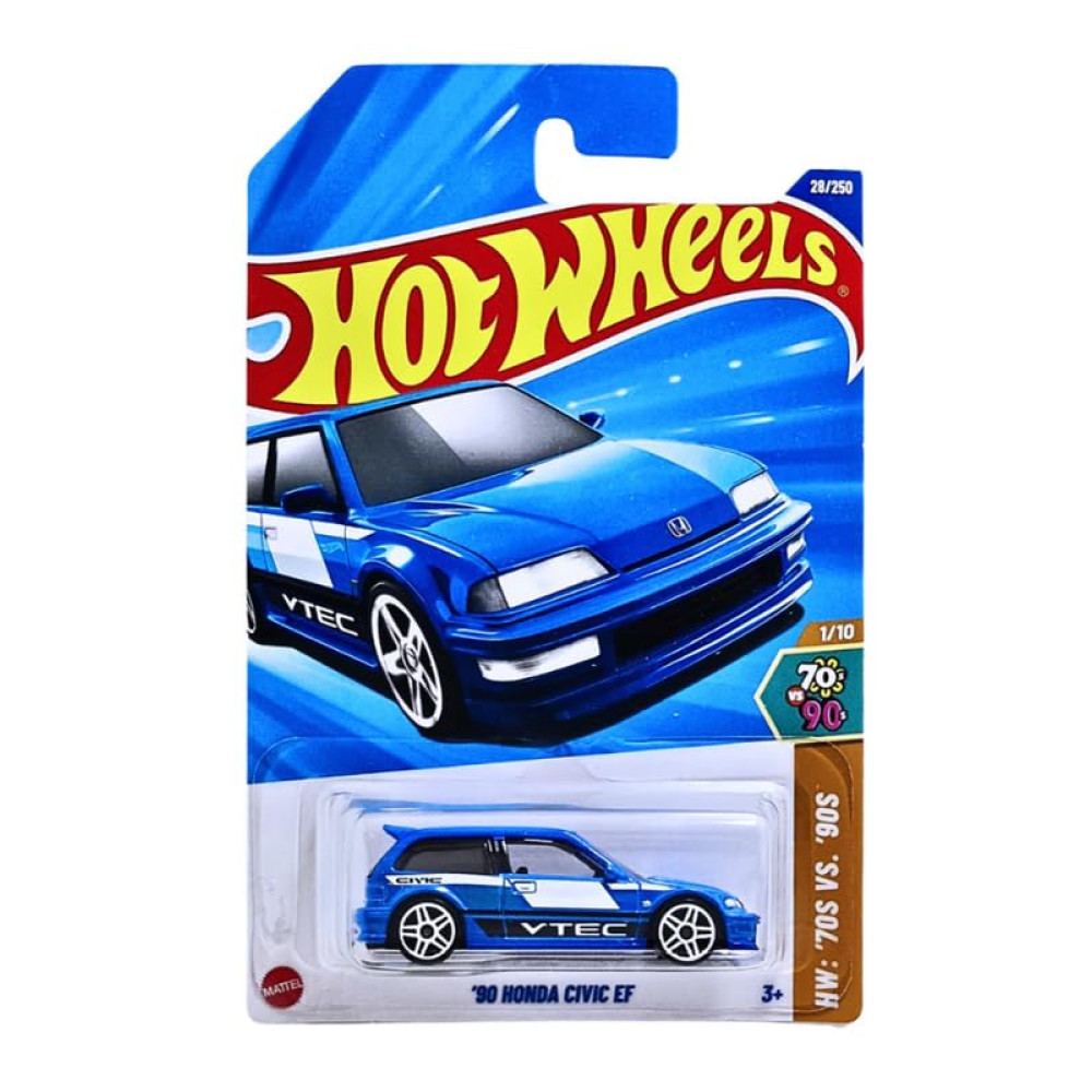 Машинка Hot Wheels '90 Honda Civic EF (2025 Базова - HW: '70s vs